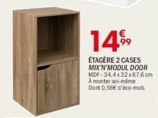 Étagère 2 cases Mix'n'Modul Door