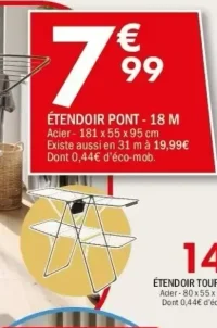 Étendoir pont - 18 M