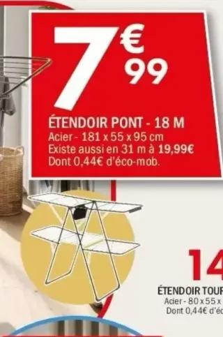 Étendoir pont - 18 M