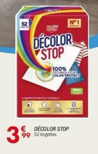 Décolor Stop lingettes protection couleurs
