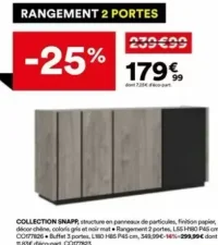 Collection Snapp Rangement 2 portes