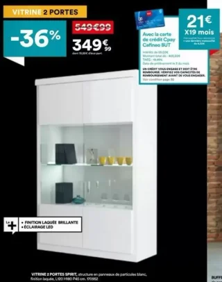 Vitrine 2 portes Spirit