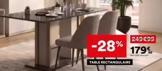 Table rectangulaire SÉJOUR FLO