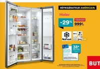 RÉFRIGÉRATEUR AMÉRICAIN HAIER HSW59F18EIMM