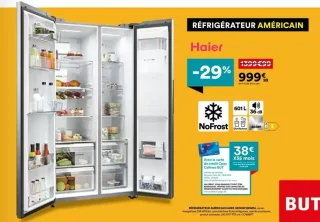 RÉFRIGÉRATEUR AMÉRICAIN HAIER HSW59F18EIMM