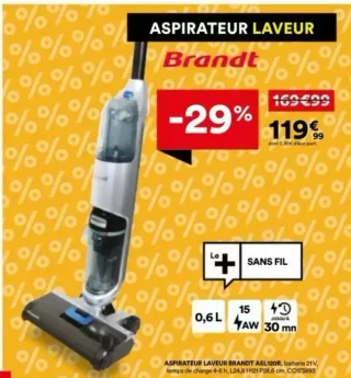 Aspirateur Laveur Brandt ASL120B