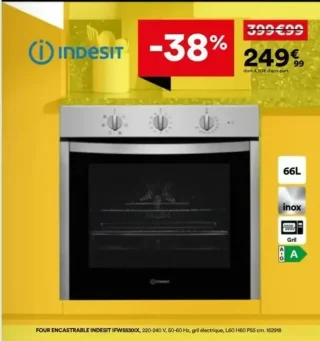 FOUR ENCASTRABLE INDESIT IFW5530IX