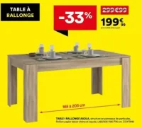 TABLE 1 RALLONGE ASOLA