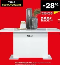 TABLE RECTANGULAIRE TERNI