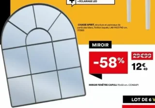 Miroir fenêtre Capoli