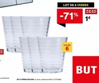 Set 6 verres Maldini