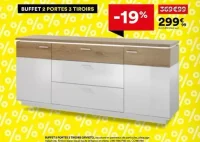 BUFFET 2 PORTES 3 TIROIRS ORVIETO