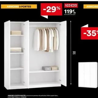 Armoire 3 portes MASTER