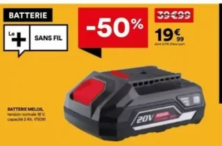 Batterie sans fil Melos 18 V