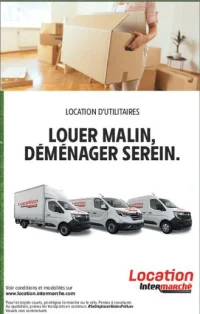 Location d'utilitaires Louer Malin, Déménager Serein Location Intermarché