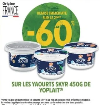 Yaourts Skyr Yoplait