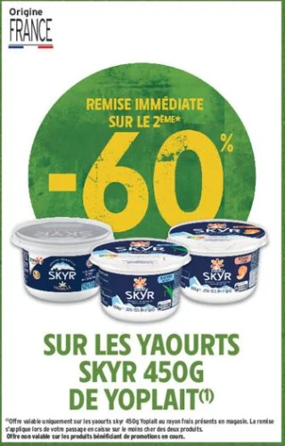 Yaourts Skyr 450g Yoplait