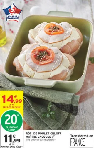 RÔTI DE POULET ORLOFF MAÎTRE JACQUES