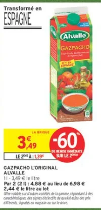 Gazpacho L'Original Alvalle