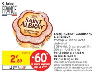 Saint Albray Gourmand & Crémeux