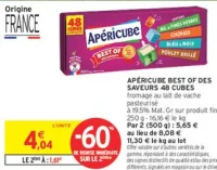 APÉRICUBE BEST OF DES SAVEURS 48 CUBES