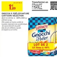 Gnocchi à Poêler Nature Lustucru Sélection