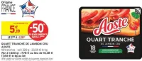 Quart Tranché de Jambon Cru Aoste