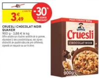 CRUESLI CHOCOLAT NOIR QUAKER