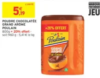 POUDRE CHOCOLATÉE GRAND ARÔME POULAIN
