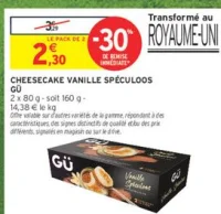 Cheesecake Vanille Spéculoos Gü