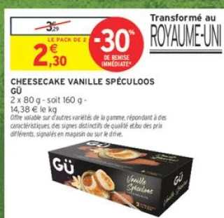 Cheesecake Vanille Spéculoos Gü
