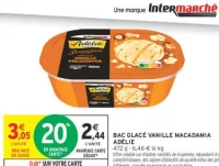 Bac glacé vanille macadamia Adélie