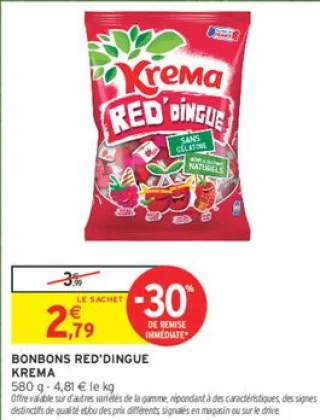 Bonbons Red'dingue Krema