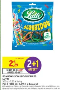 Bonbons Scoubidou fruits Lutti