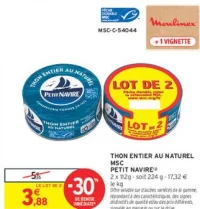 Thon entier au naturel Petit Navire