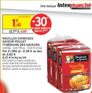 Nouilles Chinoises Saveur Poulet Itinéraire des Saveurs