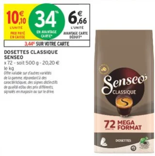 Dosettes Classique Senseo