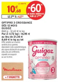 Optipro 3 Croissance dès 12 mois Guigoz