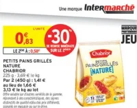 PETITS PAINS GRILLÉS NATURE CHABRIOR