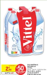 Eau minérale naturelle Vittel