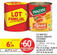 Le Ravioli Sauce Tomate Cuisinée Panzani