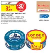 Thon entier au naturel MSC Petit Navire
