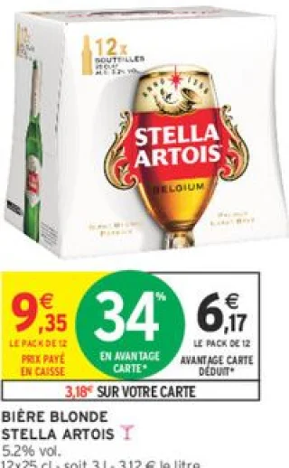 Bière blonde Stella Artois