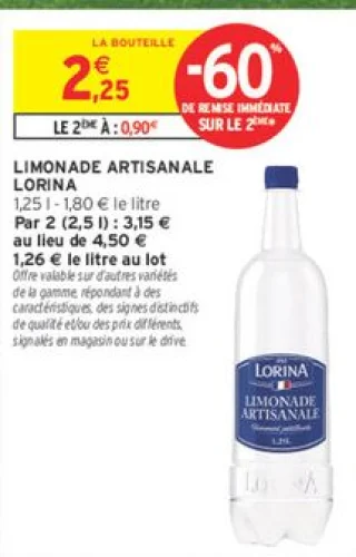 LIMONADE ARTISANALE LORINA