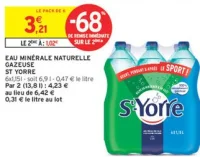 Eau minérale naturelle gazeuse St Yorre