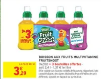 Boisson aux fruits multivitamine Fruit Shoot Teisseire