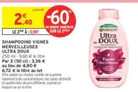 Shampooing Vignes Merveilleuses Garnier Ultra Doux