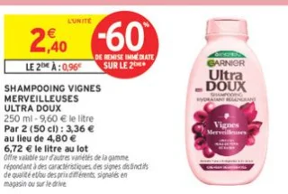 Shampooing Vignes Merveilleuses Garnier Ultra Doux