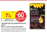 Coloration 4.15 Marron Glacé Garnier Olia