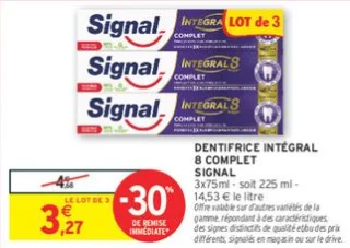 Dentifrice Intégral 8 Complet Signal